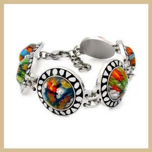 Fashion Stainless Steel Murano Bracelet (TPMU198)