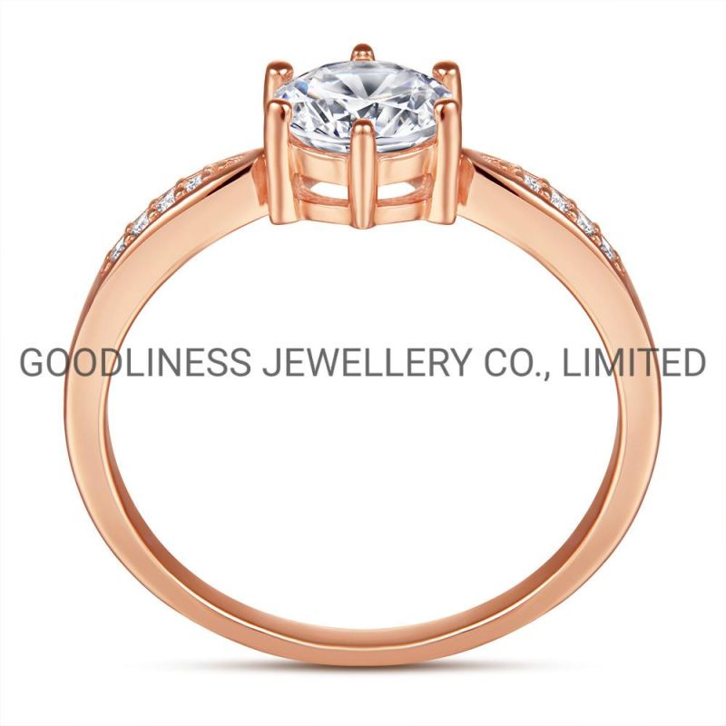 925 Sterling Silver Women CZ Simple Rings Jewelry