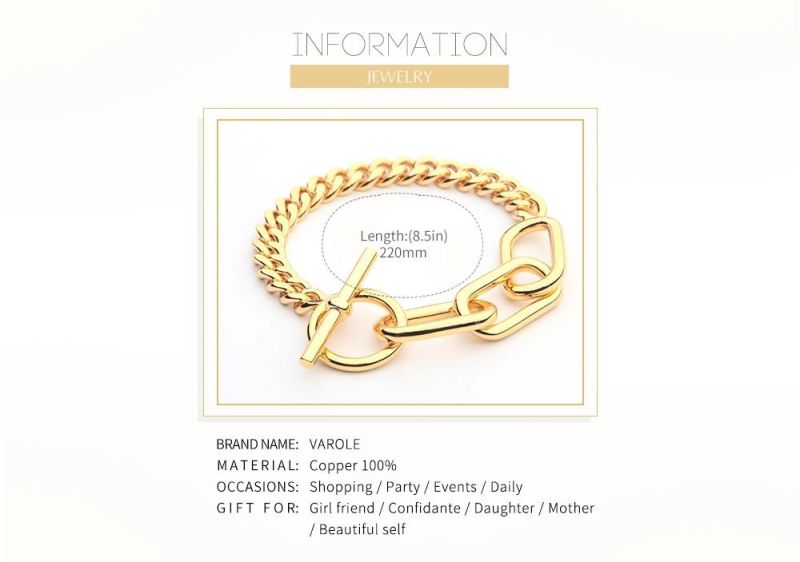 Wide Thick Cuban Curb Chain Miami Bracelet
