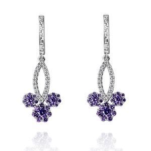 Beautiful Elegant Lady Fashion Costume Jewelry Dangle Clip on Earring