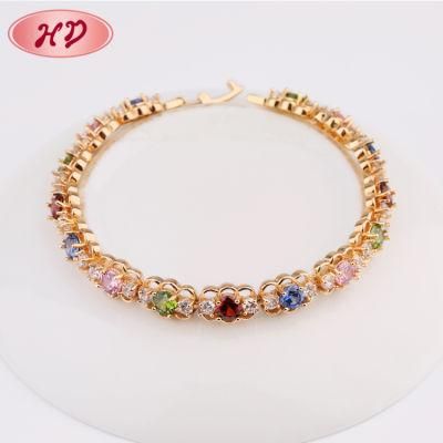 Hot Sale Simple Design Imitation Jewelry Gold Color Bracelet