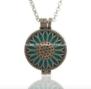 Round Fashion Hanging Perfume Diffuser Necklace (AL-03)