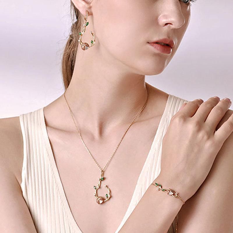 Wholesale Factory Luxury Fashion Jewelry Jewellery CZ Pearl Ball Necklace