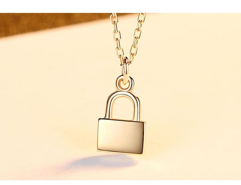 OEM Design Custom Style Tiny Lock Necklace