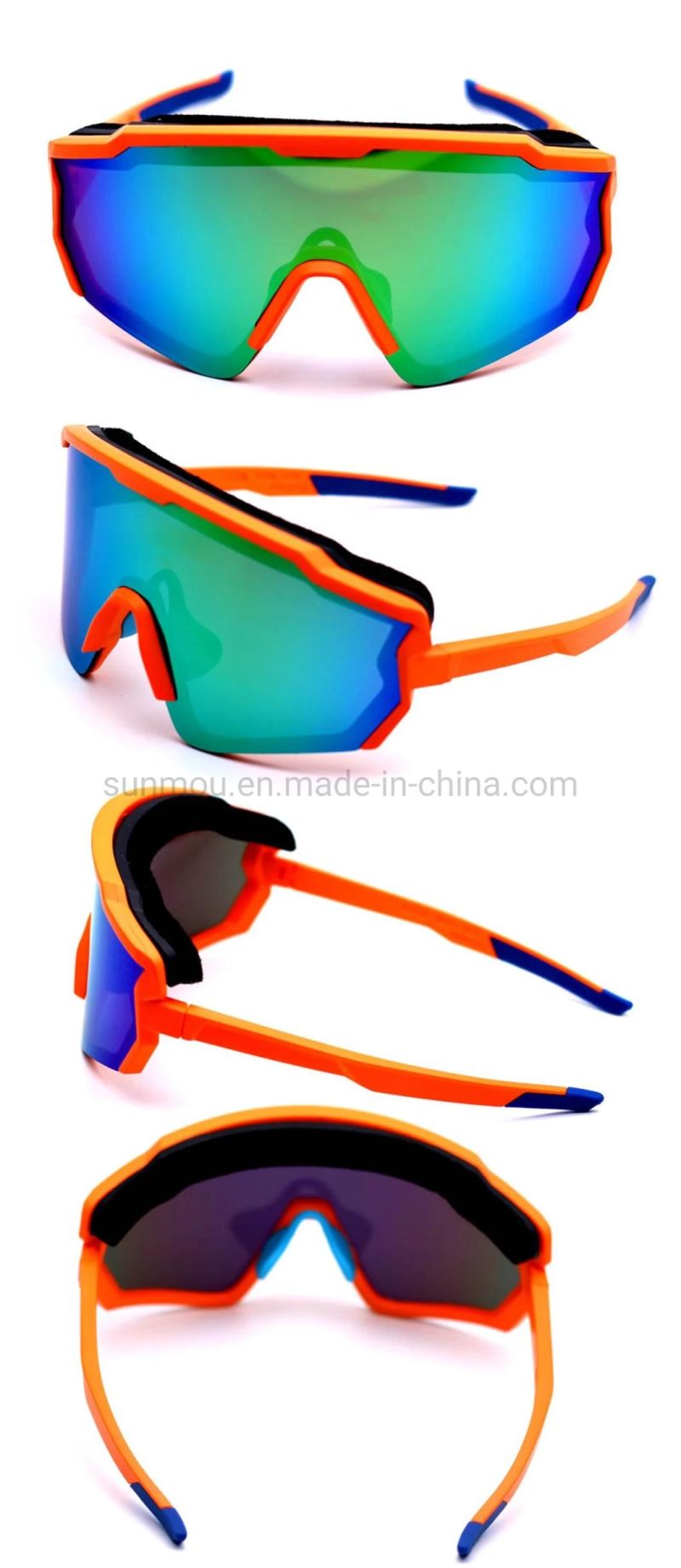 SA0833A01 100% UV Protection Polycarbonate PC Lens Eyewear Sunglasses Eye Glasses High Quality Popular Walking Protective Glasses Mask for Men Women Unisex