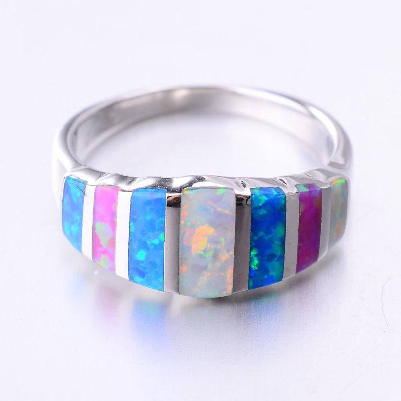 Man Made Opal Stone Setting Beautiful Dragonfly Design Ring