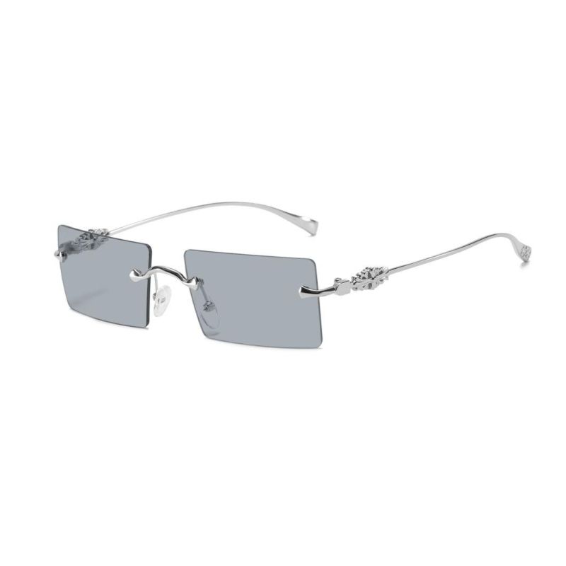 2020 No MOQ Frameless Colorful Fashion Metal Sunglasses