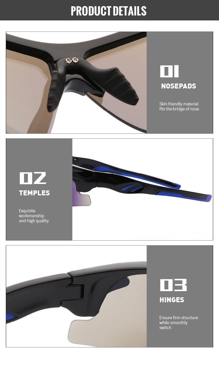 Custom 2022 Summer Fashion High Quality Man Outdoor Windproof Polarized Sports Sunglasses