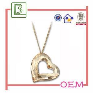 Gold Plated Heart Shape Metal Necklace (BR56)