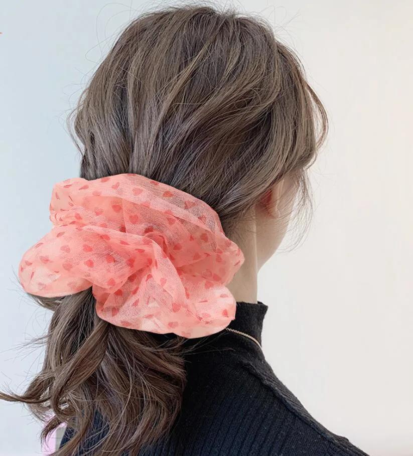 Cute Sweet Organza Hair Scrunchies Hair Band