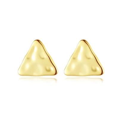 Regular Triangle Golden or Sliver Vintage Earrings Stud