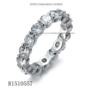 New Fashion Type 925 Silver Prong Set Ring