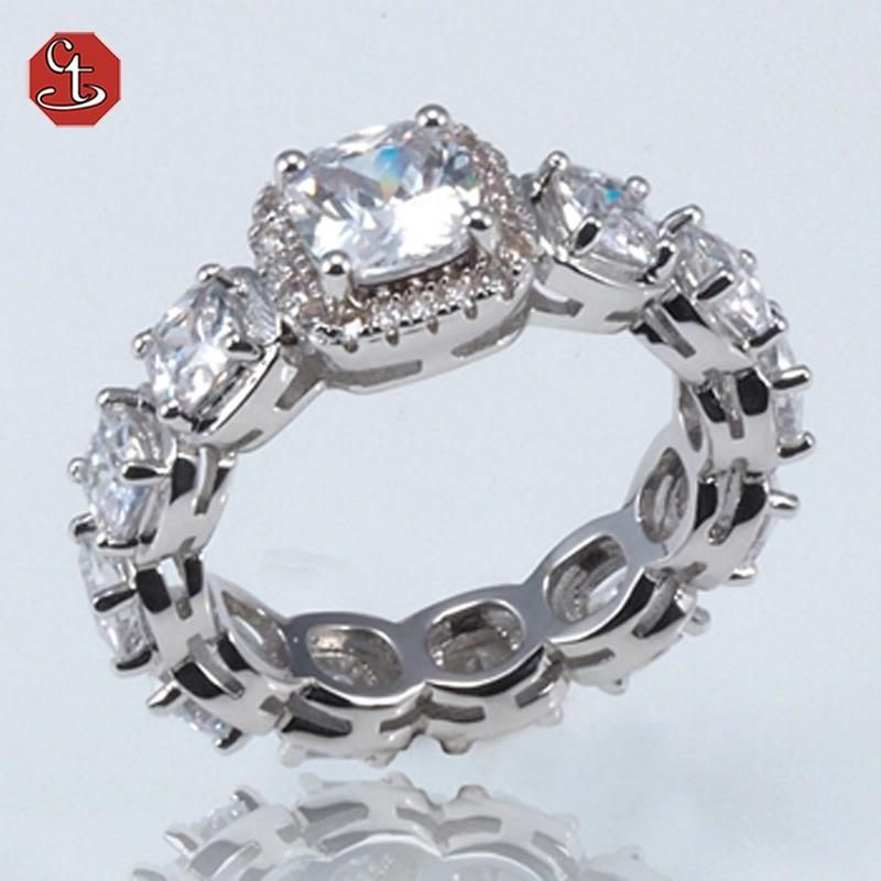 Fashion 18K 14K Gold Plated Fashion Wedding Stainless Steel Silver Man Finger Rings Design Engagement Jewelry
