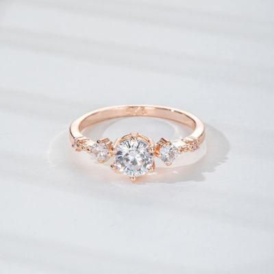 Hot Selling Diamond Ring Simple Micro Inlaid Fine Zircon Ring
