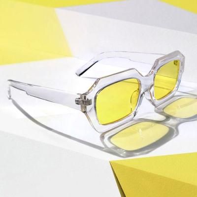 Hot Sales Fashion Leopard-Print Plastic Square Sun Glasses 2022 Retro Vintage Rectangle Sunglasses