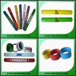 Silicone Slap Bracelet for Promotional Gift