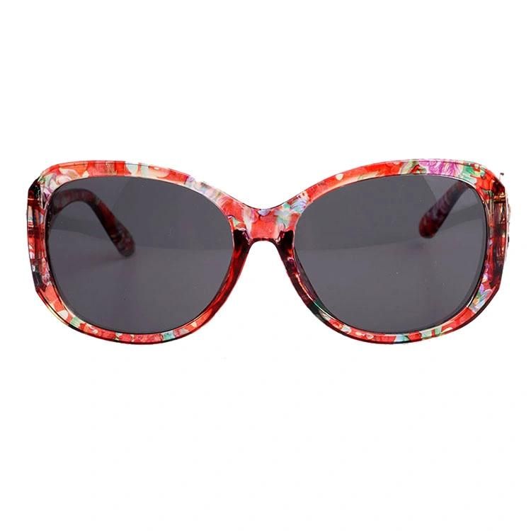 Latest Oval Face Fashion Sunglass with Butterfly Decoration