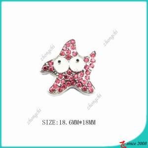 Rose Pink Zinc Alloy Metal Star Charm