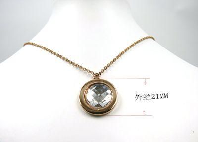 Jewellery Metal Pendant with White Glass Ball Inserted