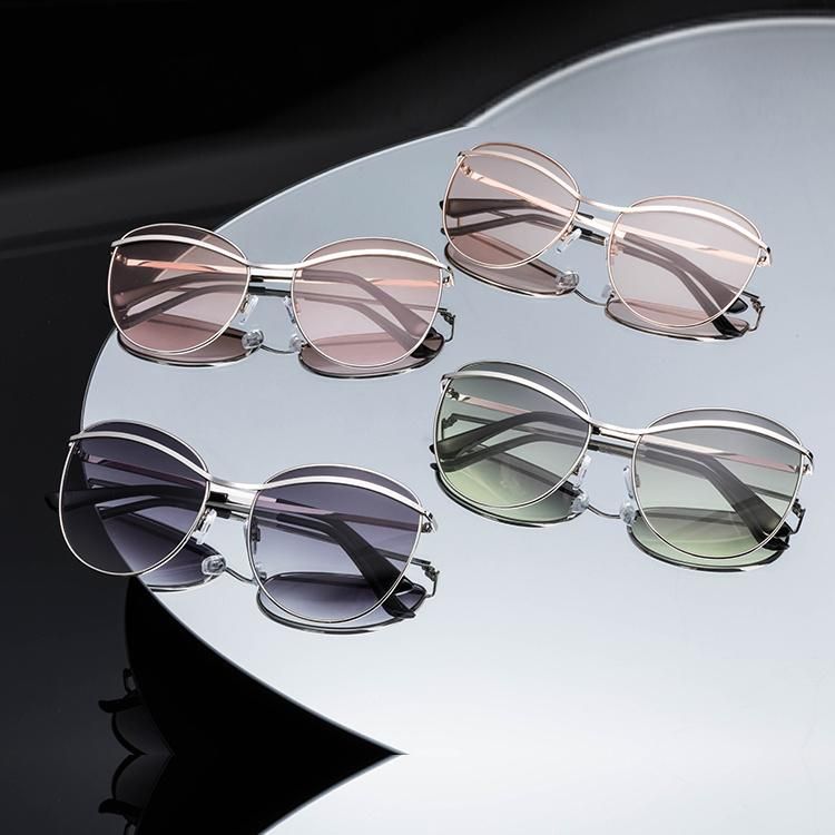 2022 Good Shape Lady Metal Fashion Sunglasses
