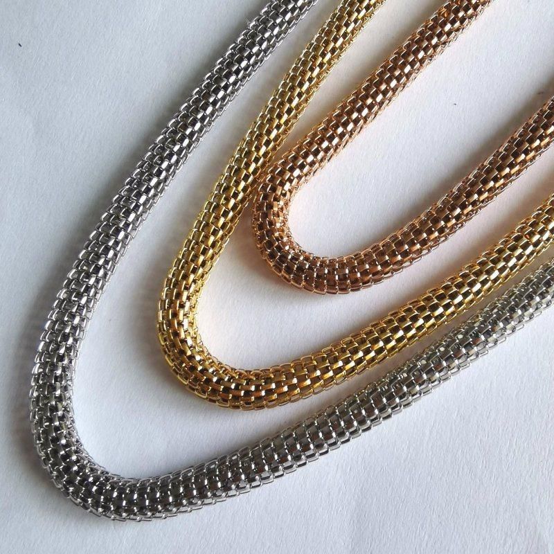 Fashion Think Jewelry Making Chain Neckalce Round Net Shaped for Men Women