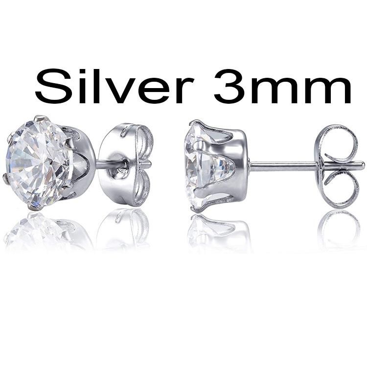 Cubic Zirconia Stud Earrings