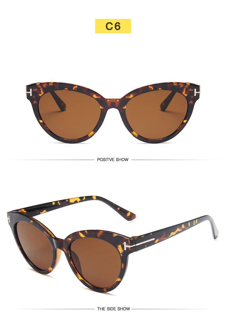 New Retro Round Frame Sunglasses T-Shaped Trend Sunglasses