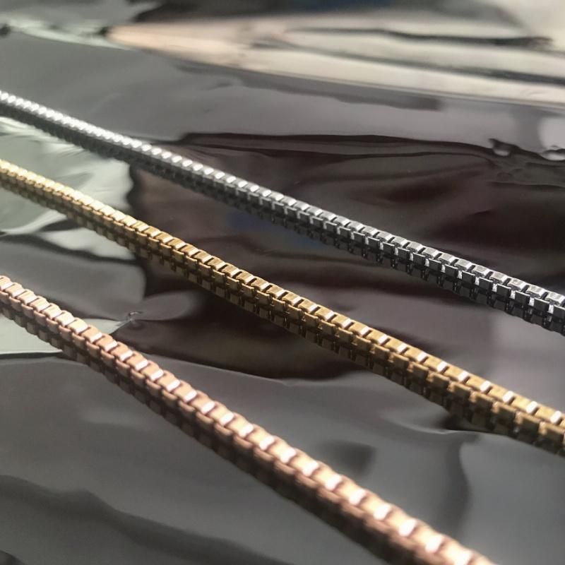 Hot Sell Customized Size Square-Shaped Stainless Steel Box Necklace for Decoration Accessories