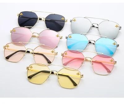 Fashion Luxury Square Trendy Lentes Metal Rimless Oversized Gradient Women Men Shades Sun Glasses Sunglasses