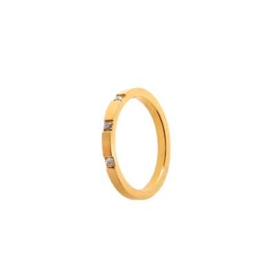 Engagement Wedding Ringdiamond Rings Jewelry Women Cheap Price 18K Gold Ring