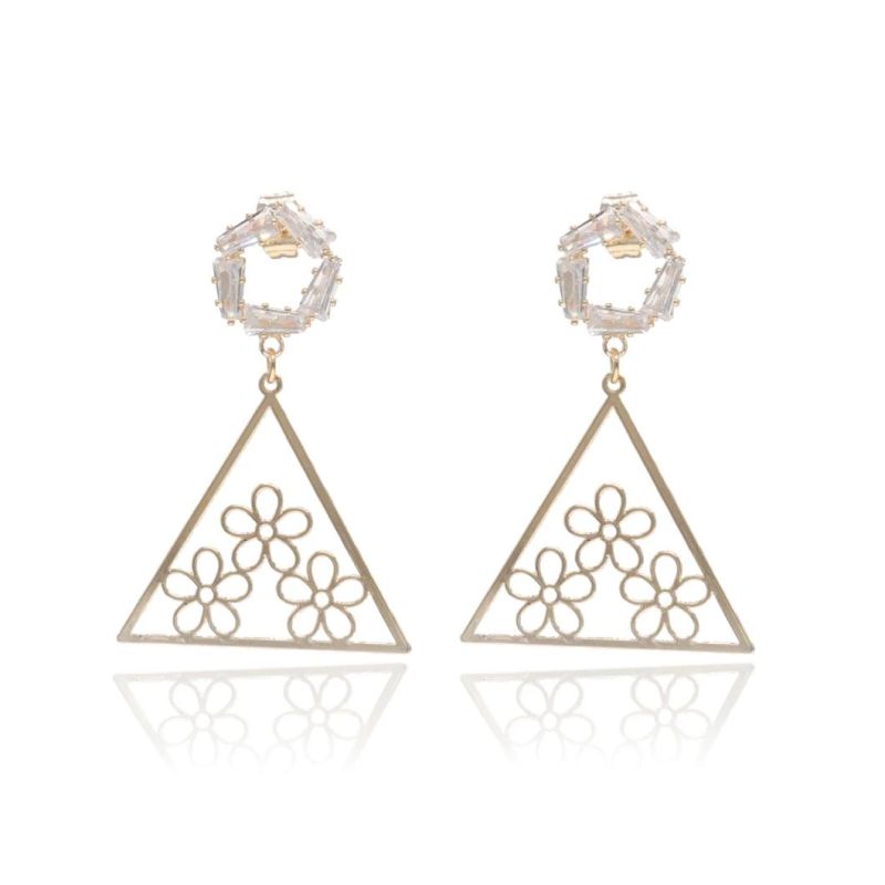 18K Gold Plated Drop Earrings Fashion Women′s Earrings