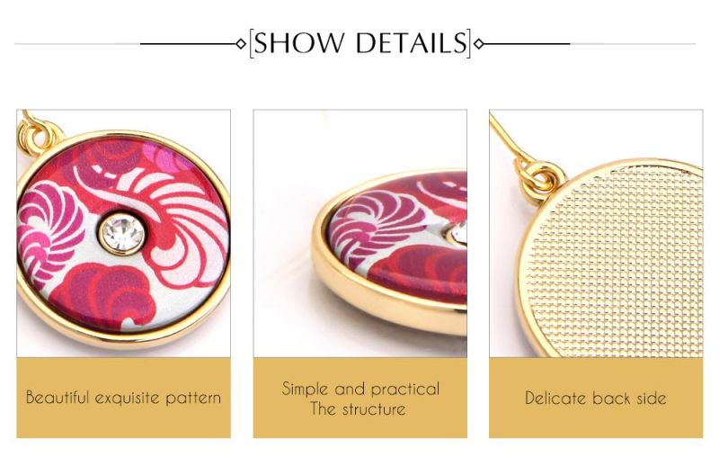 Luxury Hanging Flamingo Pattern Enamel Earring for Women