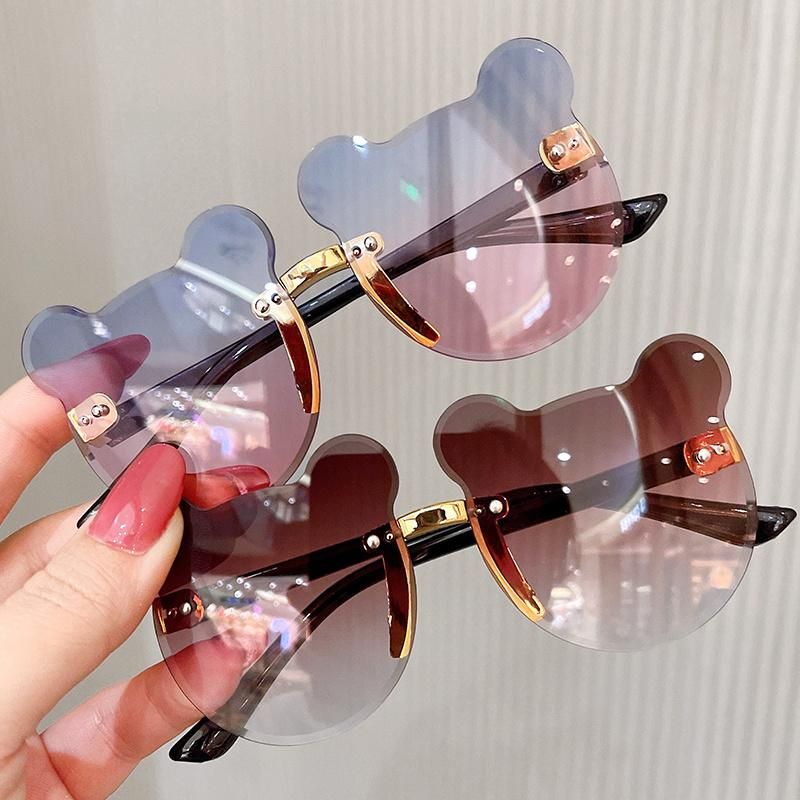 Children′s Sunglasses Fashion Little Bear Baby Colorful Gradient Color Cute Sunglasses for Boys and Girls