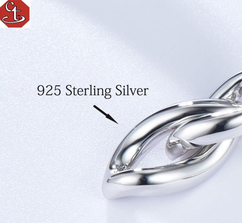 Fashion Jewelry Cuba Metal Chain Drop Earring 925silver Hiphop Earrings