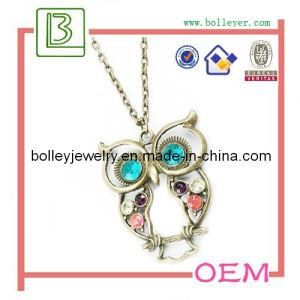 The Anti-Silver Owl Shaped Metal Necklace for Women
