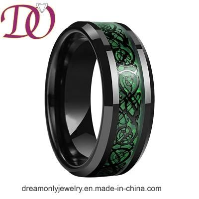 Black Ceramic Jewelry Ring Coold Design for Men