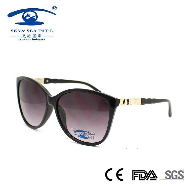 New Arrival Fashion with Dimond on The Temple Lady Sunglasses (PS1613)