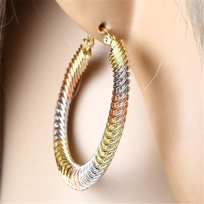 Hot Sales Wholesale Multicolor New Design 18K Gold Plated Hoop Earrings