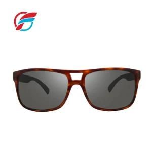 Customized FDA Certificate Tr90 Injection Double-Bridge Mens Fashion Sunglasses with Private Logo