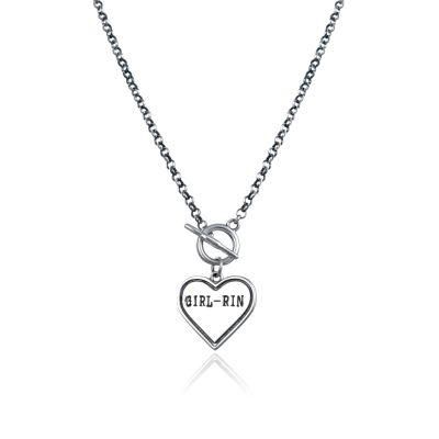 High Quality 925 Sterling Plain Silver Heart Pendant Necklace