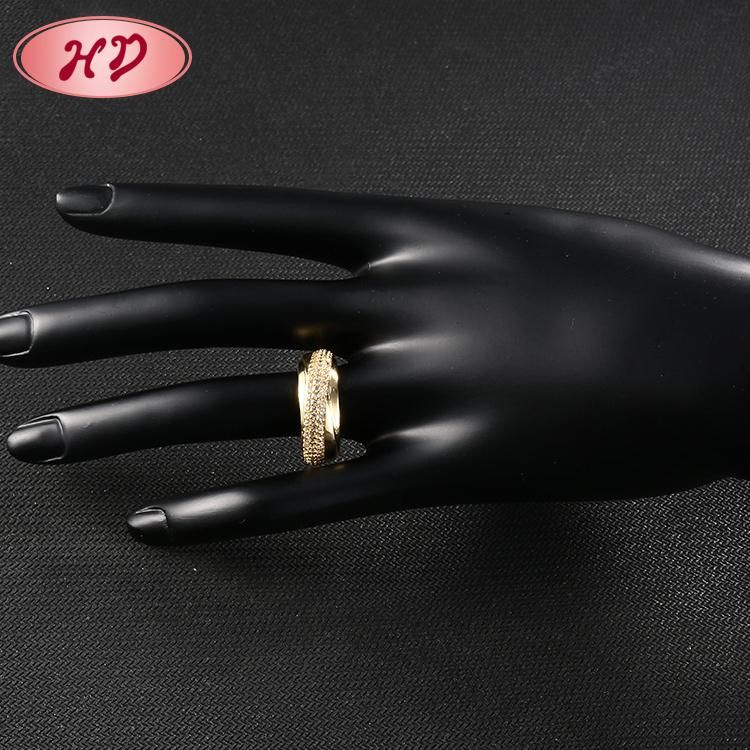18K Gold Plated Fashion Wedding Engagement Jewelry Silver Stainless Steel Finger Man Rings Design