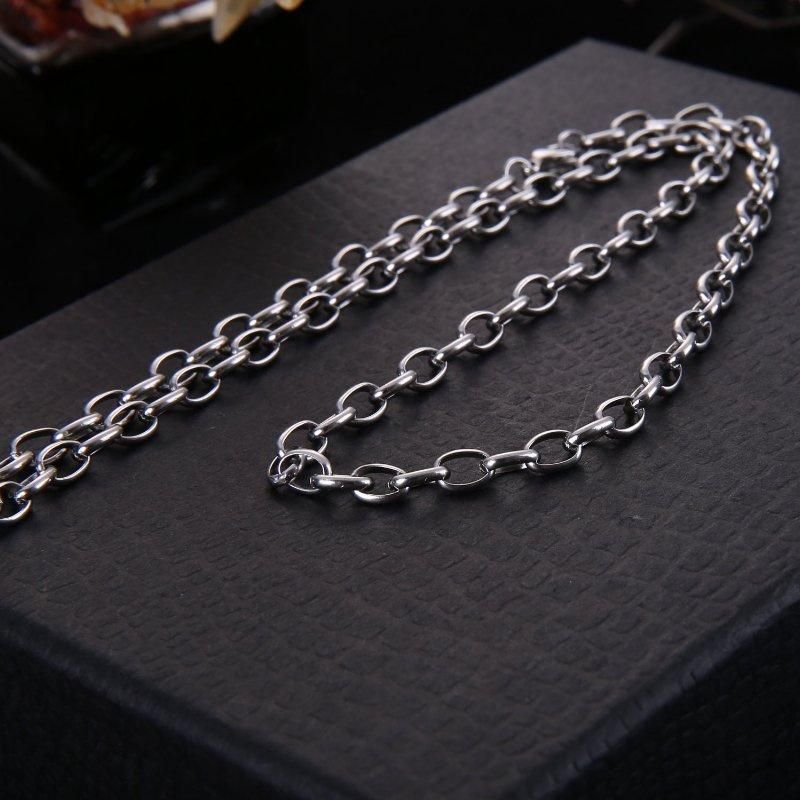 Stainless Steel Jewelry Oval Belcher Cable Necklace Chain for Fashion Jewelry Design