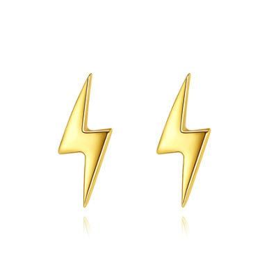 Fashion Jewelry Silver Ear Stud Earring Lightning Lip Studs