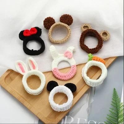 Cute Hair Elastic for Girls Crochet Customized Color