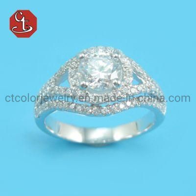 Promise Ring 925 Sterling Silver Engagement Wedding Band Rings for Women Men Gemstones Party Jewelry Gift