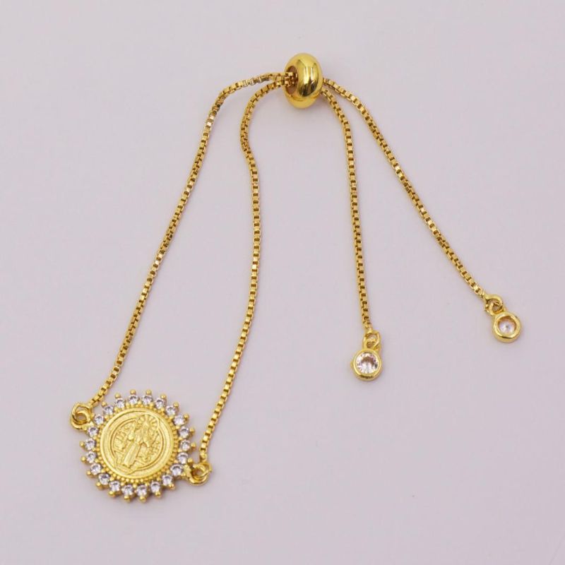 Wholesale 2020 New Fashion High Quality Jewelry Adjustable Wire 18K Gold Plated Chain Bracelet