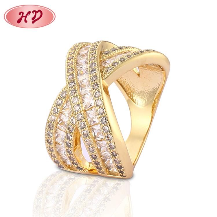 Fashion 18K Gold Plated Silver Stainless Steel Wedding Engagement Jewelry Design Man Finger Rings