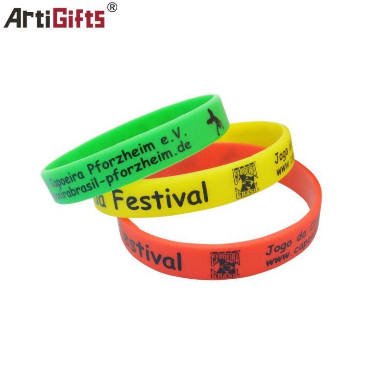 Free Sample Wholesale Cheap Promotion Customized Silicone Bracelet