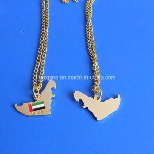 UAE Map Gold Necklace for UAE Nationald Day Gifts