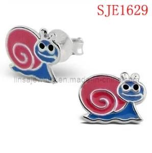 Cute Snail Design Stainless Steel Earring Jewelry (SJE1629)